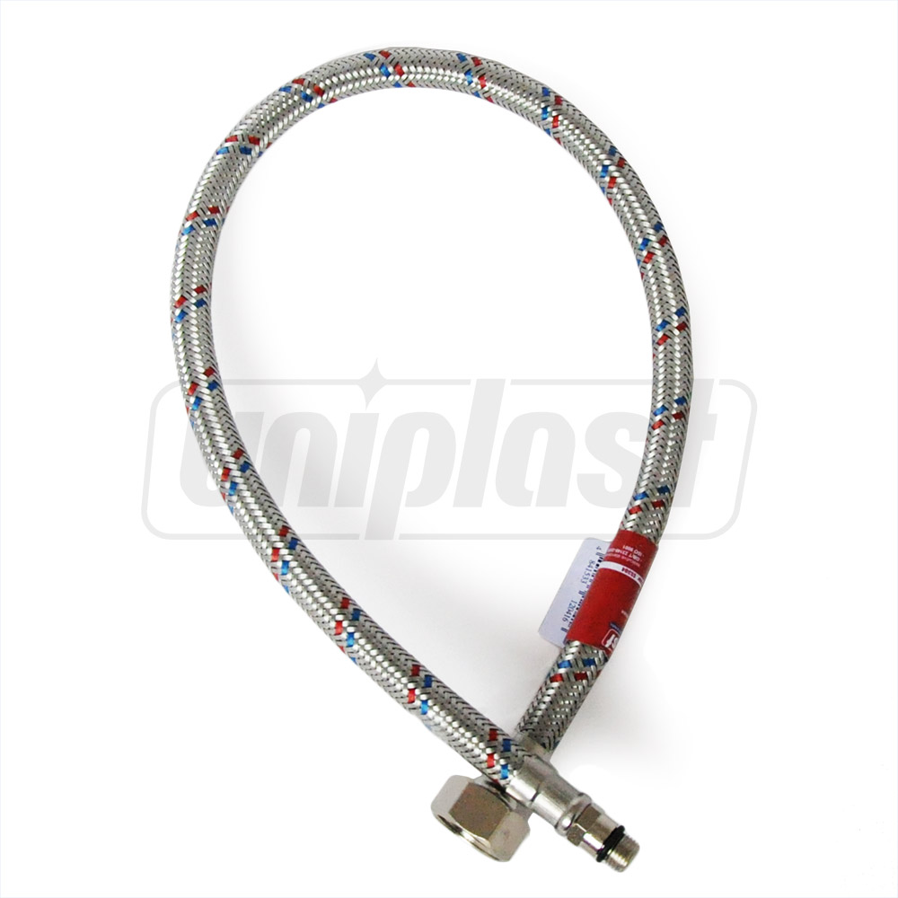 Racord flexibil pentru baterii cu prelungire UNIPLAST L=0.4 m SS 12 mm 1/2 М10 (cu capat scurt) din inox