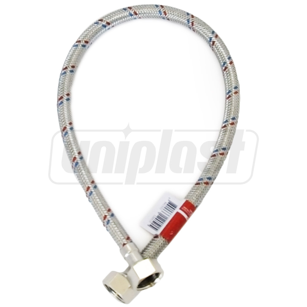 Шланг для воды гибкий UNIPLAST L=1 м D. 1/2" М/М нержавеющая сталь