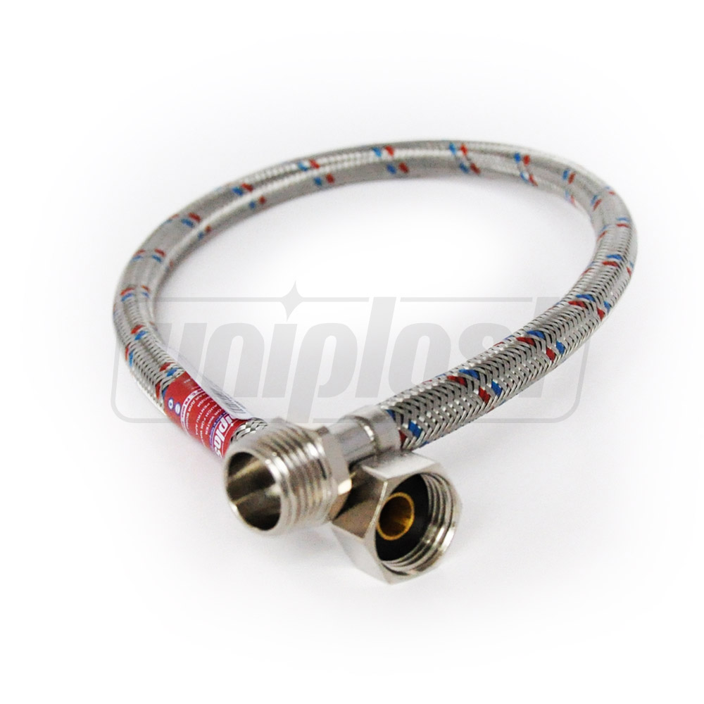 Шланг для воды гибкий UNIPLAST L=0.4 м D. 1/2" П/М нержавеющая сталь