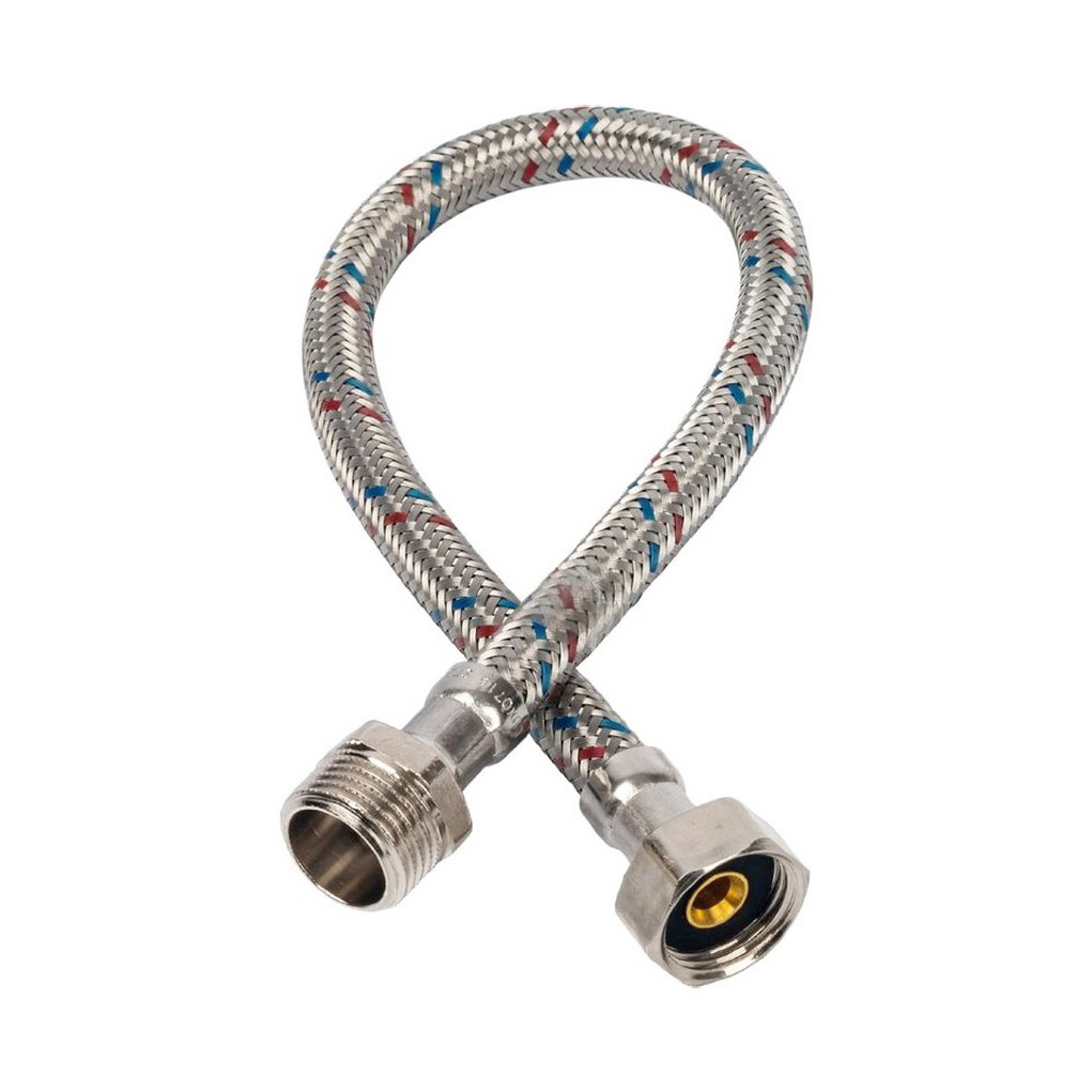 Шланг для воды гибкий UNIPLAST L=1 м D. 1/2" П/М нержавеющая сталь