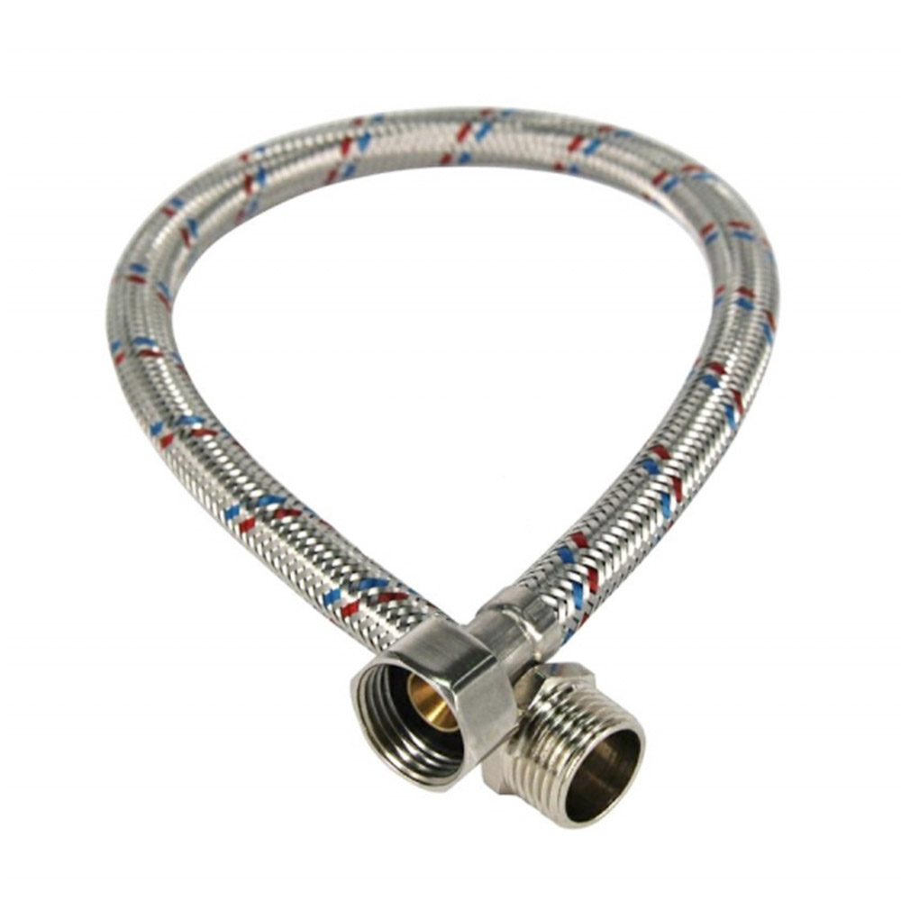 Шланг для воды гибкий UNIPLAST L=1 м D. 1/2" П/М нержавеющая сталь