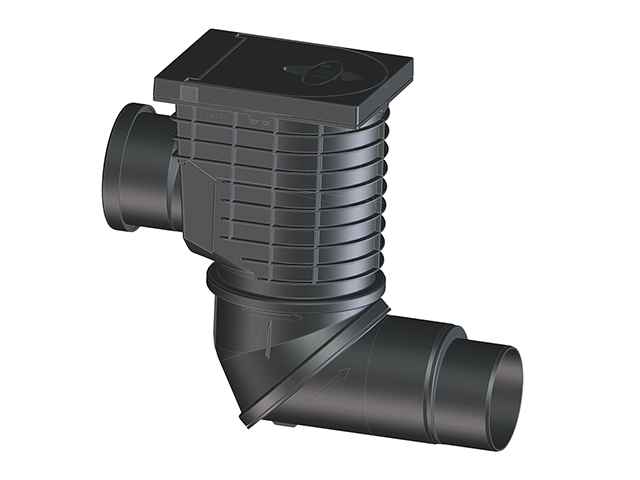 Sifon pardoseala orizontal reglabil  HL600NHO  PP D.110/125 Q=10 L/s (D.110), Q=11 L/s (D.125) HL