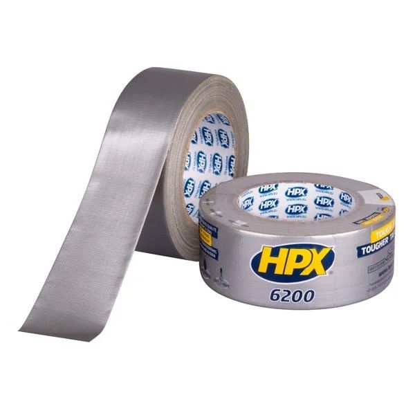 Скотч армированный (серебристый) 48 мм x 10 м HPX6200 CS5010