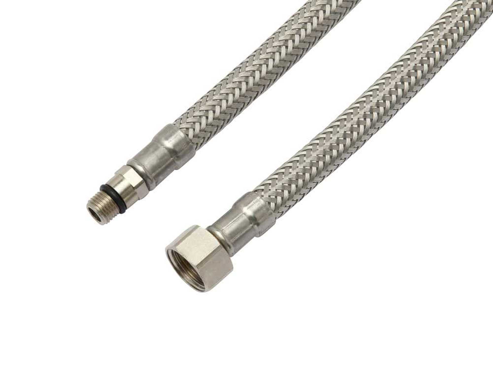 Racord flexibil pentru baterii cu prelungire REMER L=1.5 m - M 10x1x1/2"F (cu capat scurt)