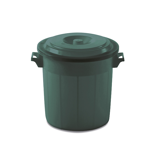 Cos plastic cu capac pentru deseurilor  50 L (verde azuriu)  STP