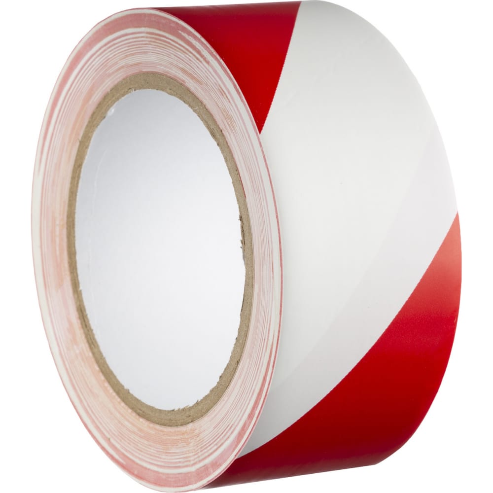 Banda marcaj 50 mm x 33 m PVC (alba-rosie)