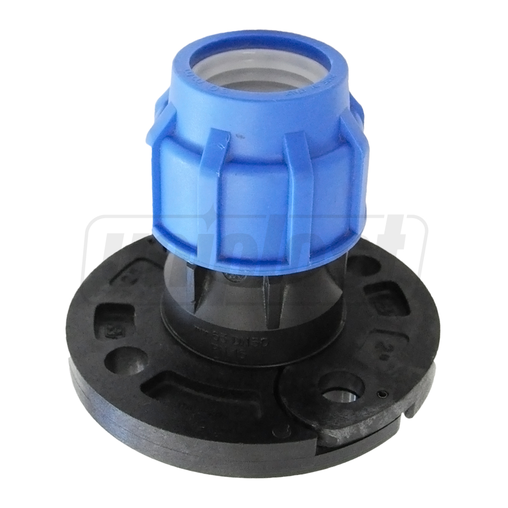 Adaptor compresiune cu flansa D. 50 x 2" / 16 M (flansa 4 gauri)