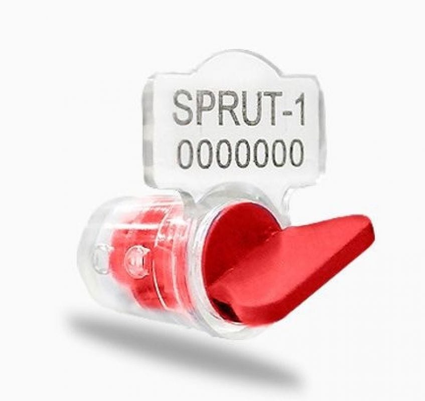 Sigilii universale din plastic SPRUT-1 cu sirma (otel galvanizat L=35 cm) in set