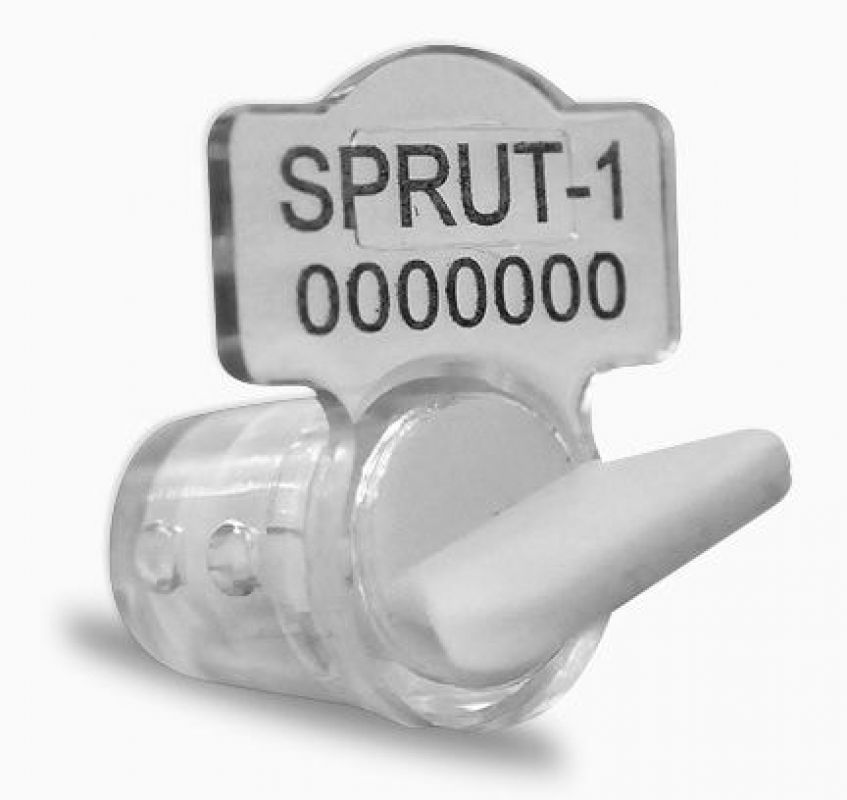 Sigilii universale din plastic SPRUT-1 cu sirma (otel galvanizat L=35 cm) in set