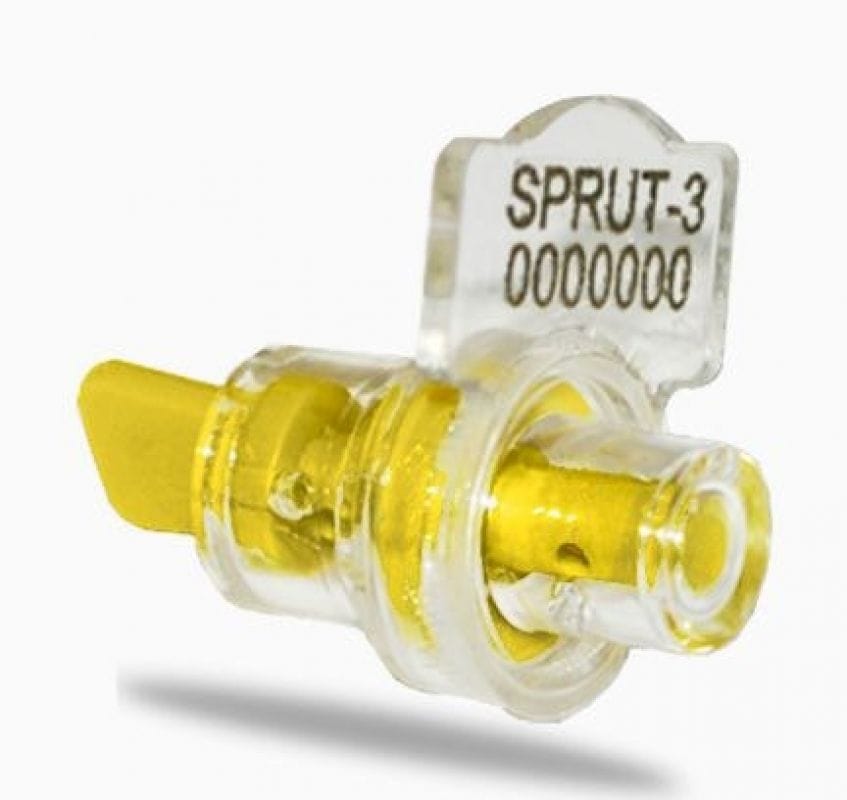 Sigilii universale din plastic SPRUT-3 cu sirma (otel galvanizat) in set (necesita sigilator)