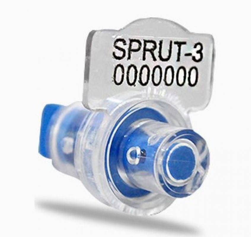 Sigilii universale din plastic SPRUT-3 cu sirma (otel galvanizat) in set (necesita sigilator)