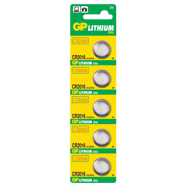 Baterie GP 3V Lithium Ø20х1.6mm CR2016-7C5