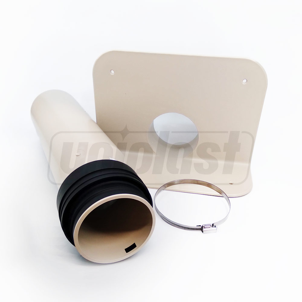 Receptor pentru Atic cu guler din PP si racord de evacuare din PP D.110 Q=0.71 L/s HL68F.0/110  HL