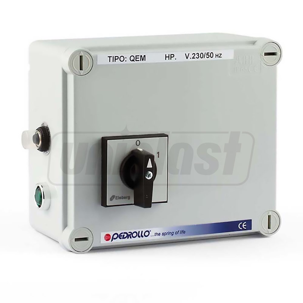 Panoul de control al pompei QEM 100 (0.75 kW)  PEDROLLO