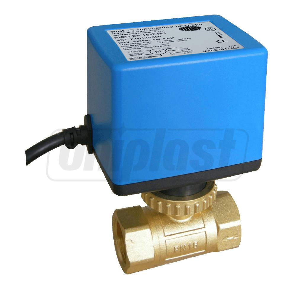 Vana zonala 2 cai cu servomotor D.  3/4" FI/FI SF 15-2 M1 5-110° 230 V PN16  APE / MUT