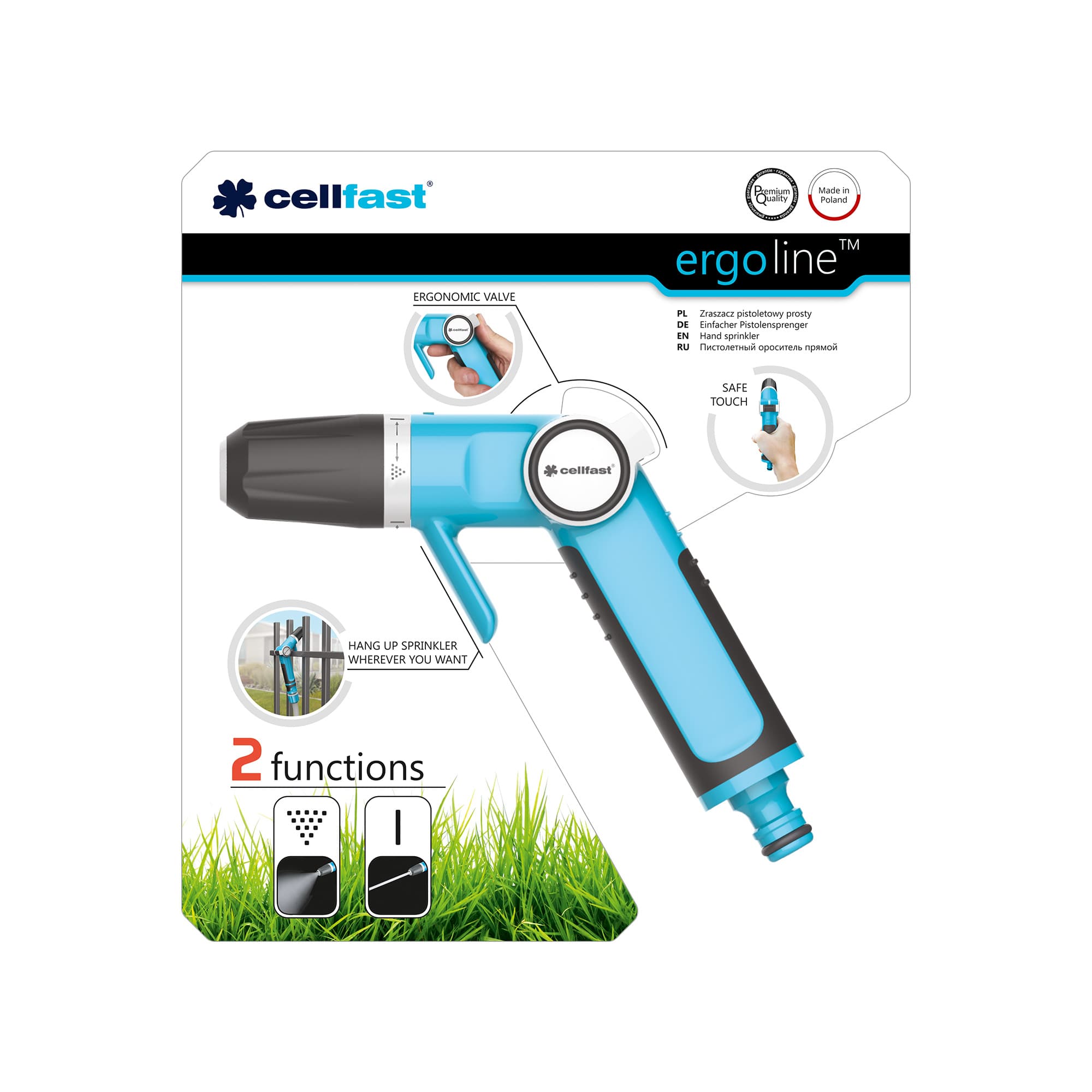 Pistol de stropit cu debit reglabil ERGO  CELLFAST