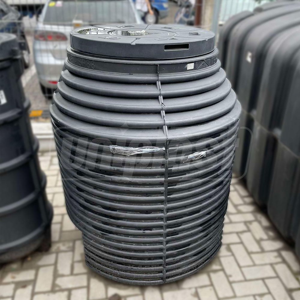 Camin PE Apometru D.1000 H=1250 mm cu capac SF88 (neechipat)  TP