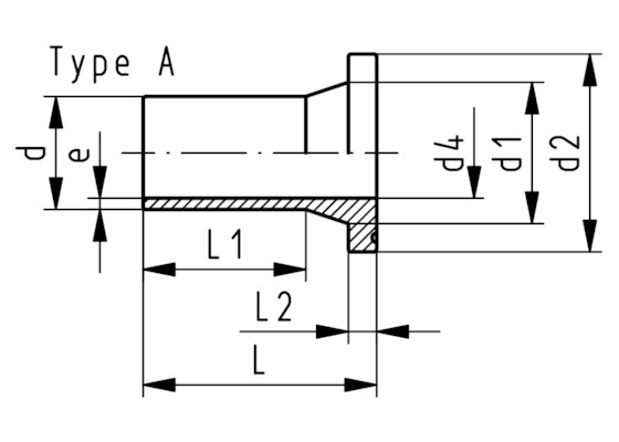 Adaptor flansa D. 63 PE100 SDR11 PEHD/PN16  +GF+