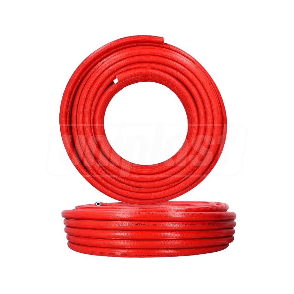 Teava PEXb-AL GREY/RED multistrat + izolare D. 26 x 3 mm Termo L=50 m  APE