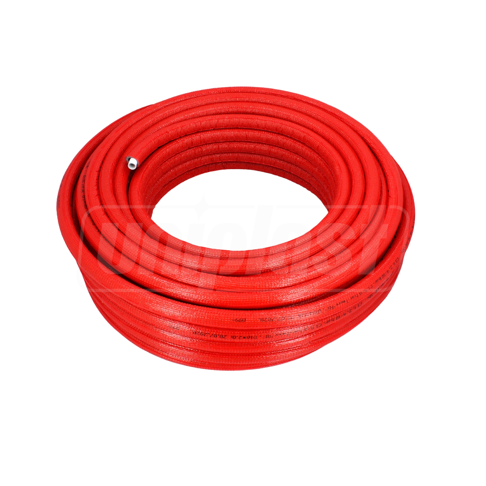 Teava PEXb-AL GREY/RED multistrat + izolare D. 26 x 3 mm Termo L=50 m  APE