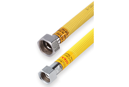 Furtun pentru gaz D. 1/2" FI/FI L=120 cm  KAS