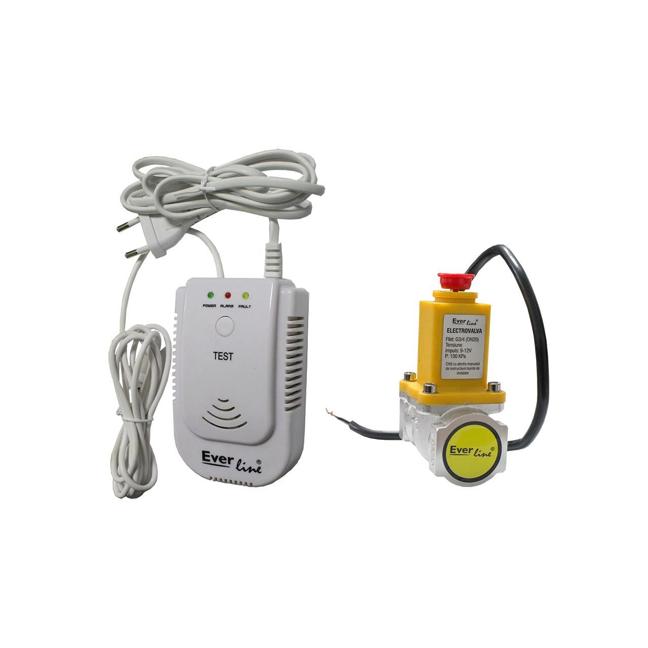 Detector de gaz cu electrovalva D. 3/4" (-10°C; +50°C) ELG-QDG/E34 EverLine