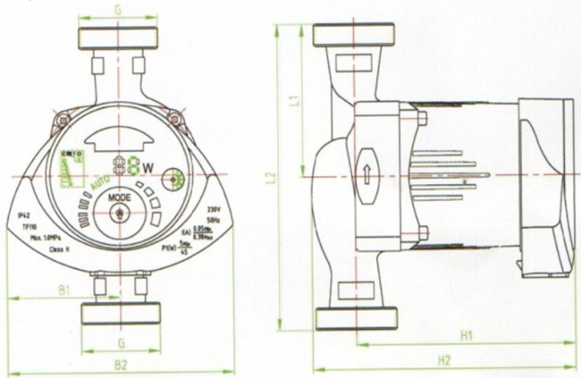 Pompa circulatie MAYER GPA 20-5 (D. 3/4" FE) control automat a debitului CL