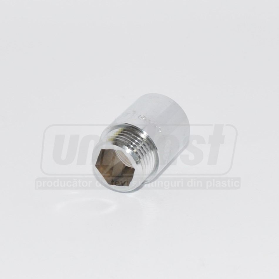Reductie prelungitor D. 1/2" FE/FI alama nichelata 20 mm  KAS