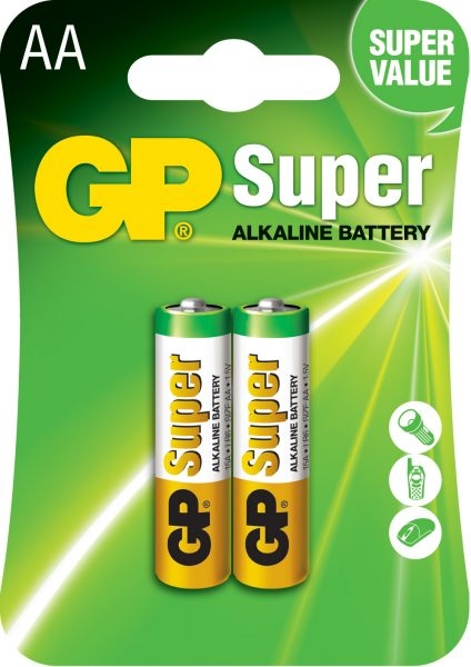 Baterie GP 1.5V Super 15A-2UE2 (15A-U2) (2 buc.)