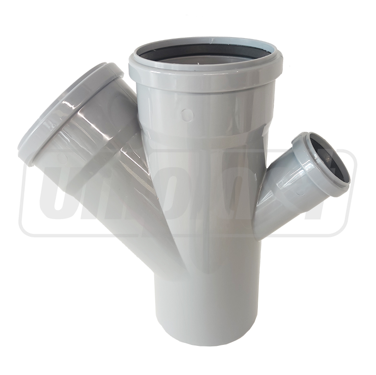 Ramificatie dubla PP D.110 x 110 / 45° x 50 / 45° SC