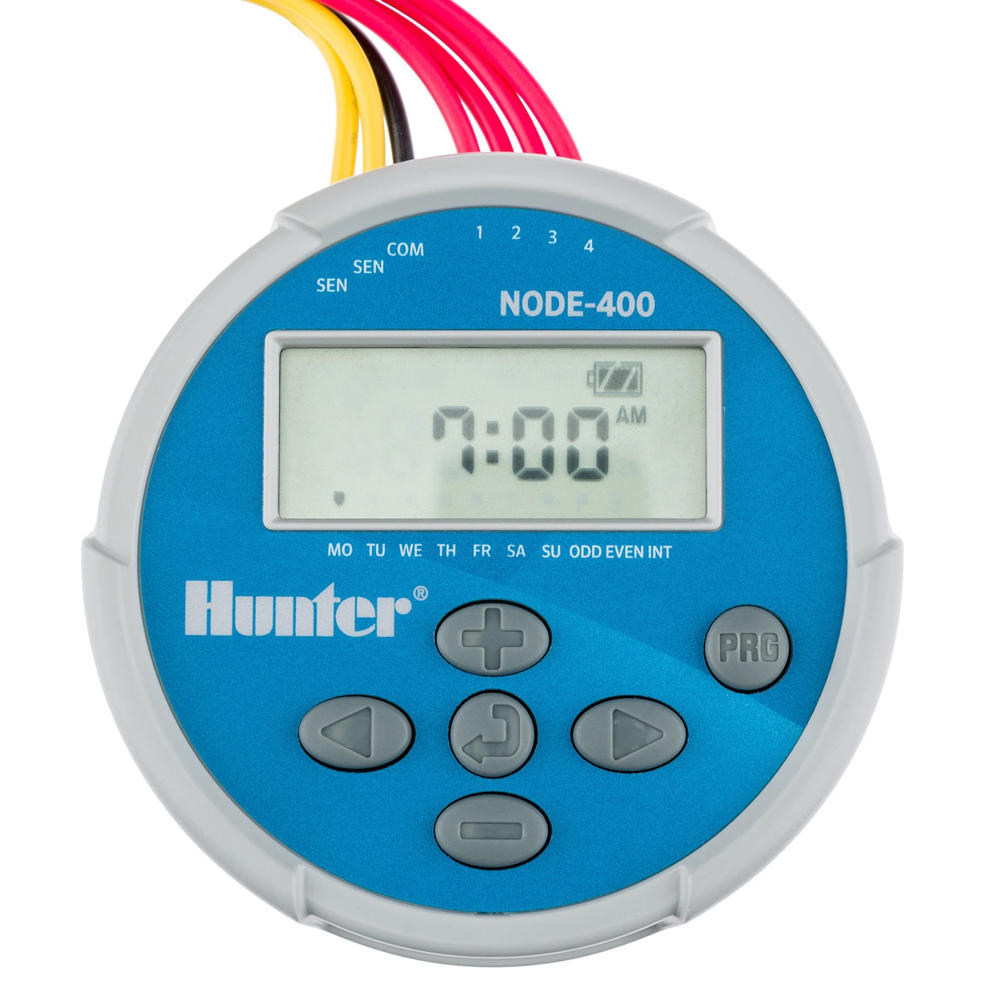 Блок управления поливом автономный 22 V, 4 зоны NODE-400 (на батарейках)  HUNTER