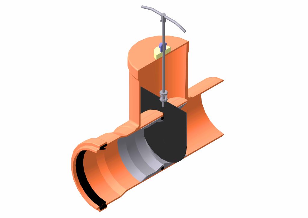 Robinet sertar canalizare PVC D.315  MPLAST