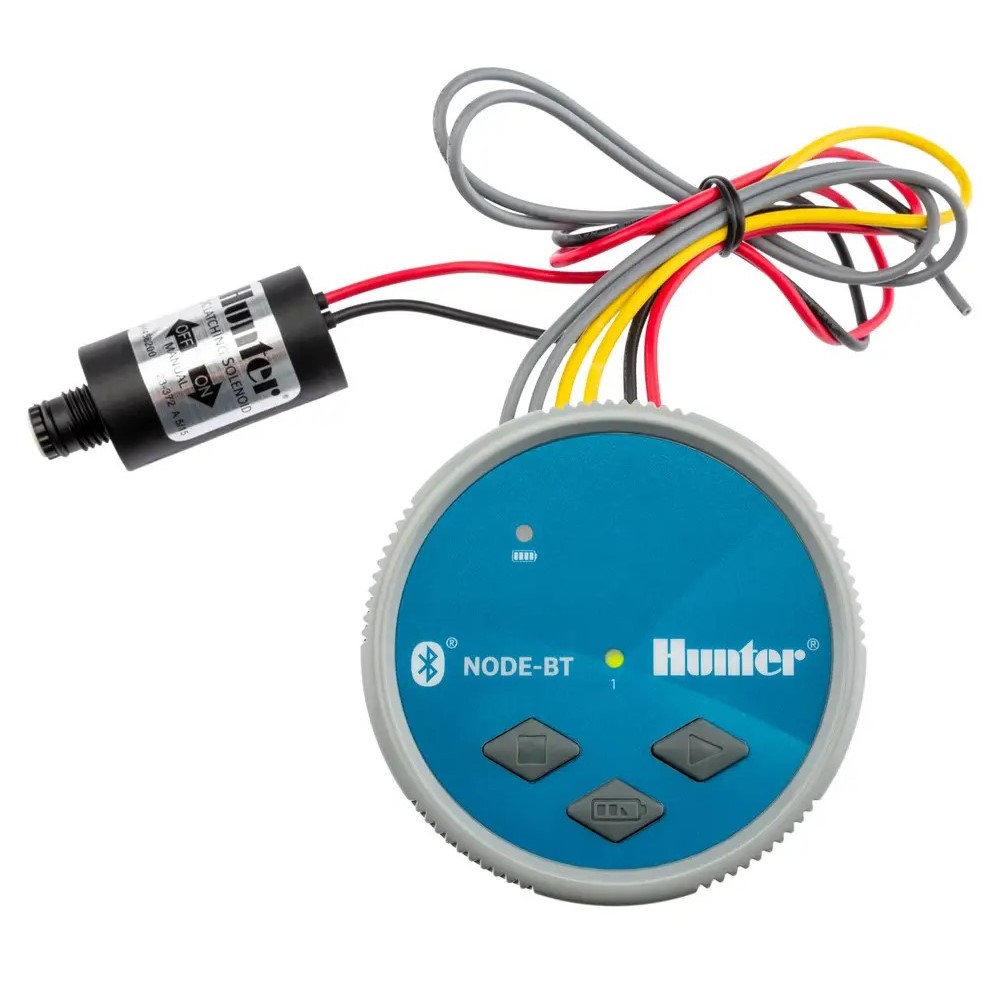 Controller irigatii cu baterie, 22 V, 1 zona NODE-BT-100 cu functia Bluetooth + solenoid  HUNTER