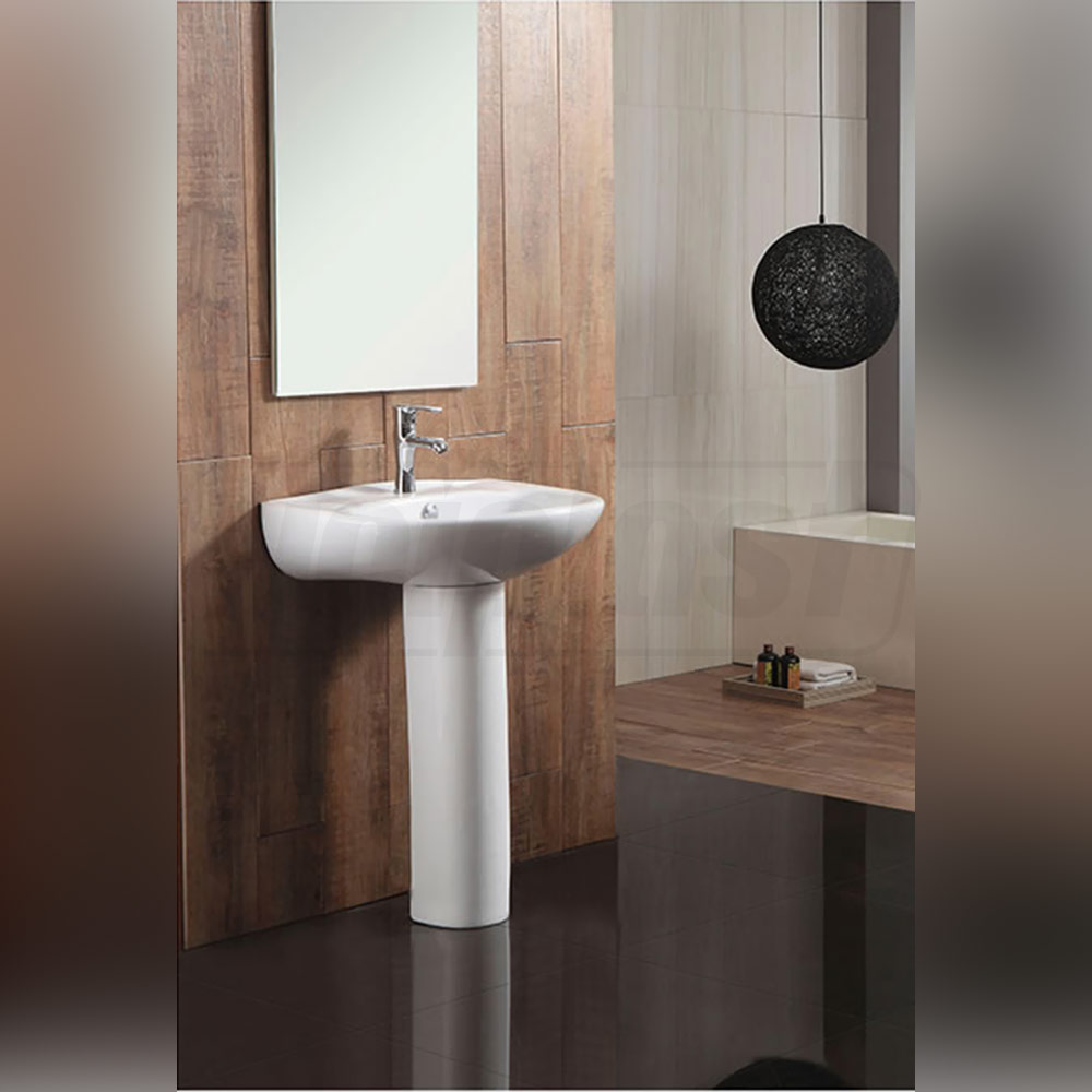 Lavoar cu piedestal semirotund 58 x 48 x 83 cm TR3009 (cu suport in set)  CERANO