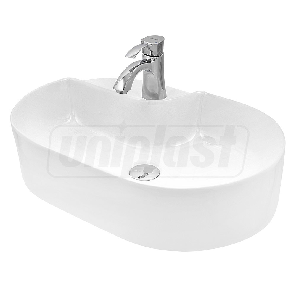 Lavoar oval pe blat 600 x 400 x 145 mm TR41302  CERANO