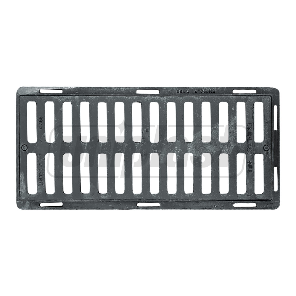 Gratar fonta canalizare cu lacat 402x905x41 mm EN124 C250 (335x830 mm) TR