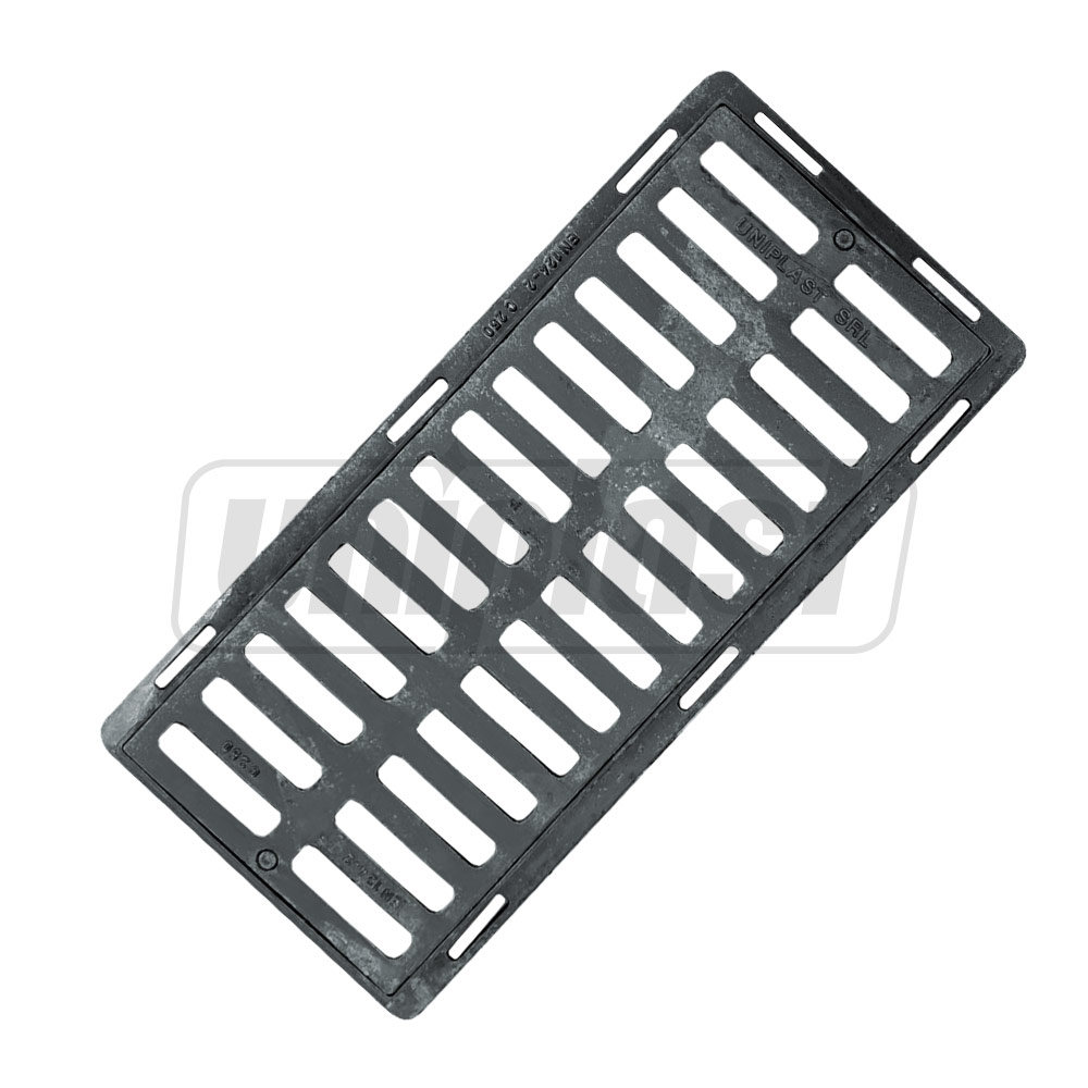 Gratar fonta canalizare cu lacat 402x905x41 mm EN124 C250 (335x830 mm) TR