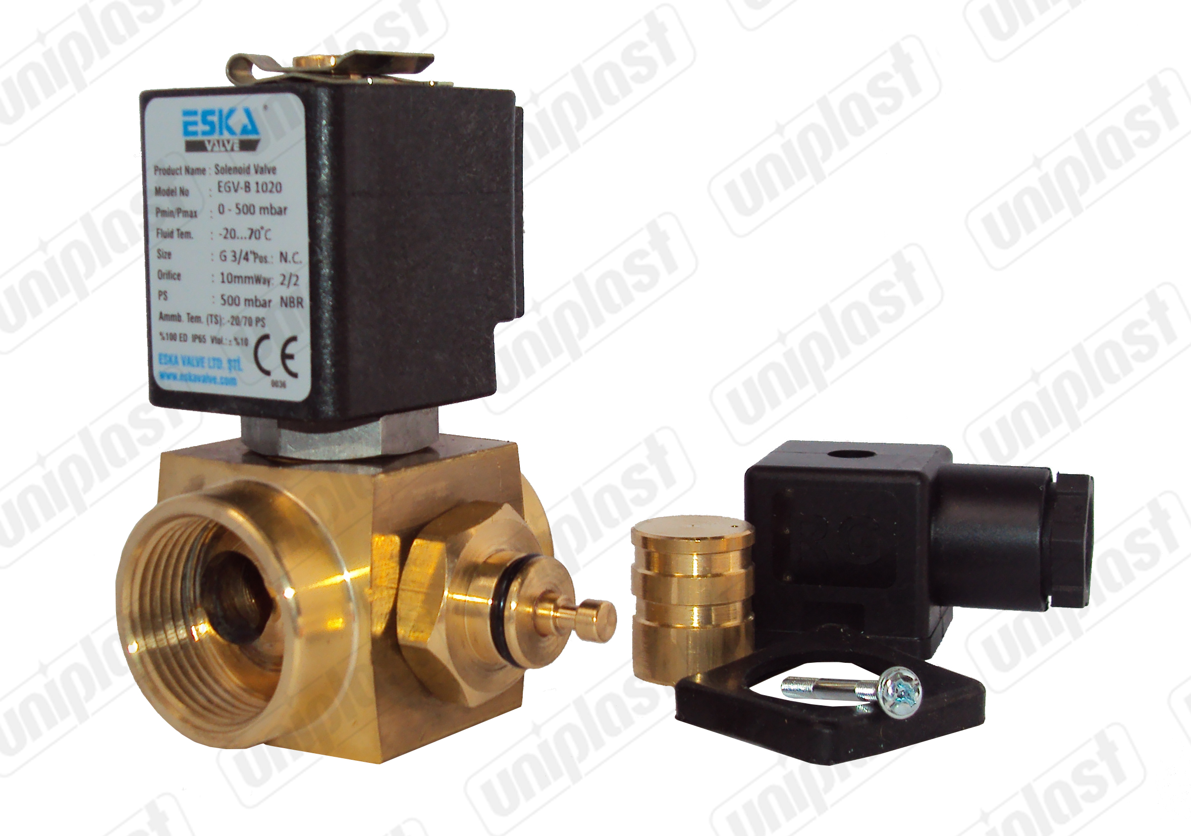 Clapeta gaz D.  3/4" inchisa EGV-B 1020 93-908