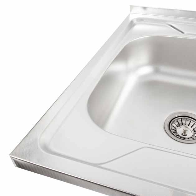 Chiuveta de bucatarie inox 0.6 mm (satin) 60/60 cm stanga 6060 L