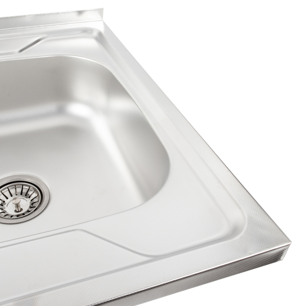 Chiuveta de bucatarie inox 0.6 mm (satin) 60/60 cm dreapta 6060 R
