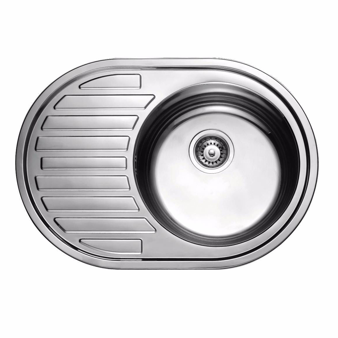 Chiuveta de bucatarie inox 0.6 mm (decor) 57/45 cm dreapta 5745R