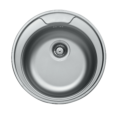 Мойка кухонная нержавеющая 0.6 мм (satin) Ø 49 см (490)