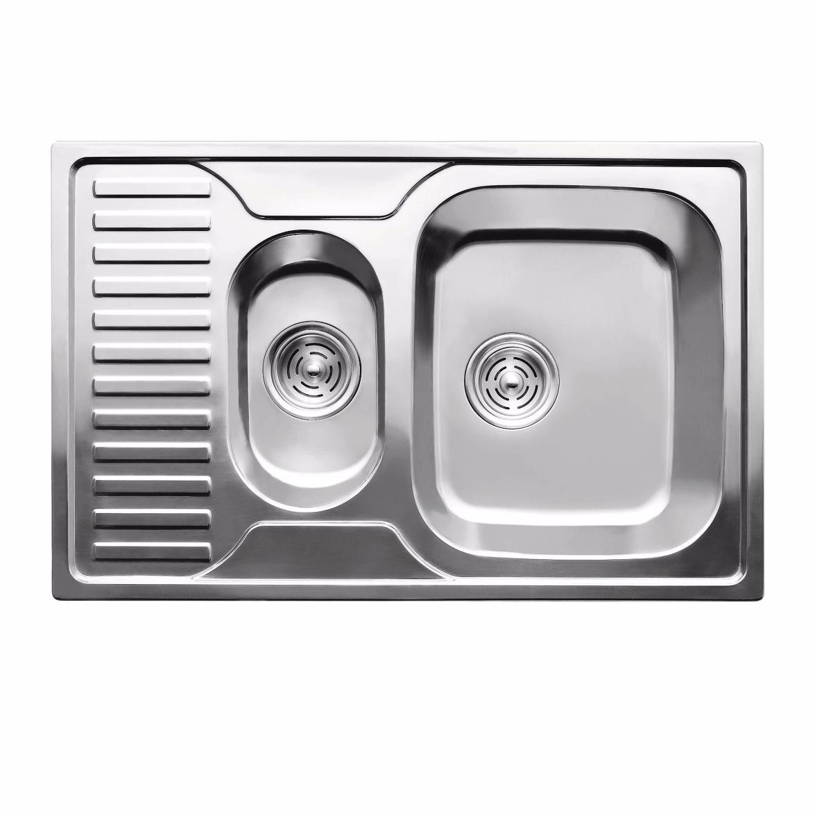 Chiuveta de bucatarie inox 0.8 mm (satin) 78/50 cm dreapta 7850R