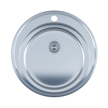 Chiuveta de bucatarie inox 0.8 mm (satin) Ø 51 cm (510)