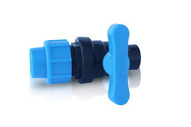 Robinet PP cu bila D. 1.1/2" FI / T  UNISERA