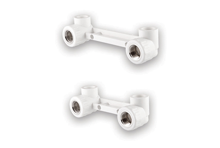 Set montare baterie PPR D. 20 x 1/2" FI (alb)  KAS