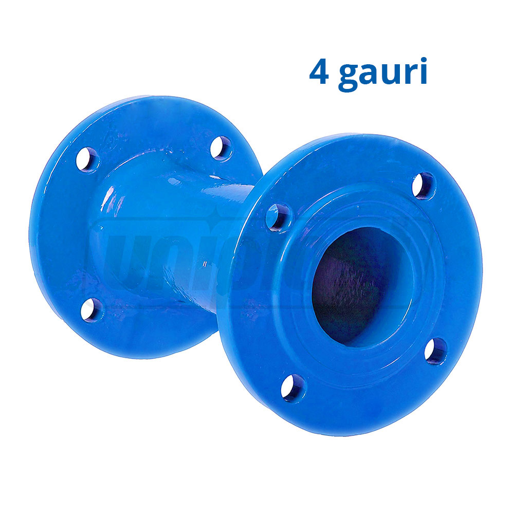 Stut fonta cu flanse D. 50 L=200 mm (4 gauri)  BLUCAST