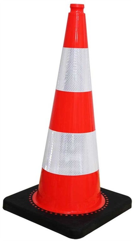 Con flexibil reflectorizant cauciuc cu greutate aditionala H=70 cm, 3.2 kg