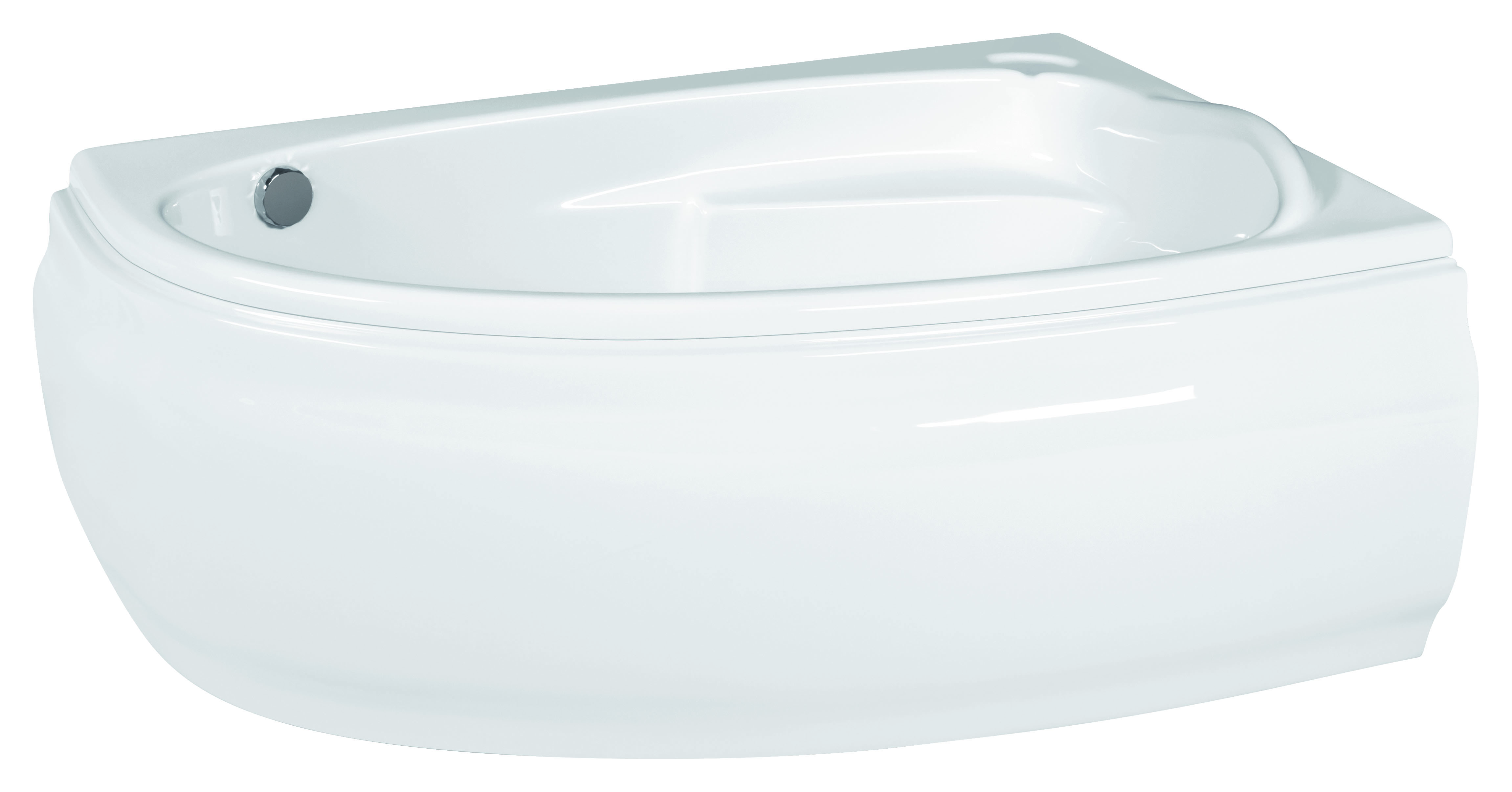 Сada de baie din acril CERSANIT Joanna 150 x 95 cm dreapta asimetrica (1030)