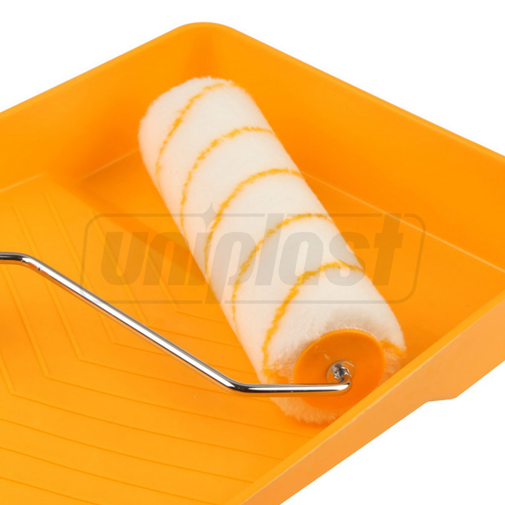 Set pentru zugravit 3 piese: maner trafalet, tavita (360 x 270 x 60 mm) si rola de burete  TOLSEN